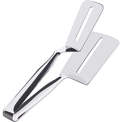 Multi-Function Double-Sided Stainless Steel Spatula & Food Tongs