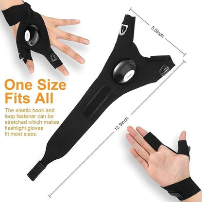 LumiGlove Pro – LED Flashlight Gloves for Hands-Free Work, Camping & Fishing
