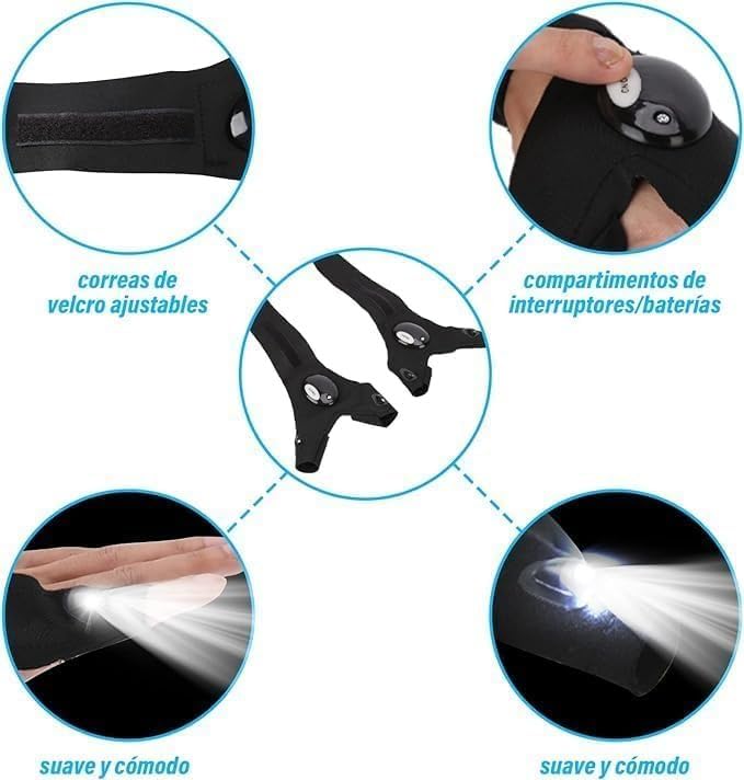 LumiGlove Pro – LED Flashlight Gloves for Hands-Free Work, Camping & Fishing
