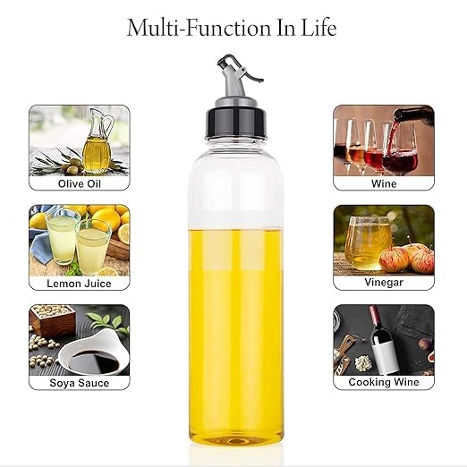 🛢️ Plastic Oil Dispenser Bottle – 1 Litre (Transparent)