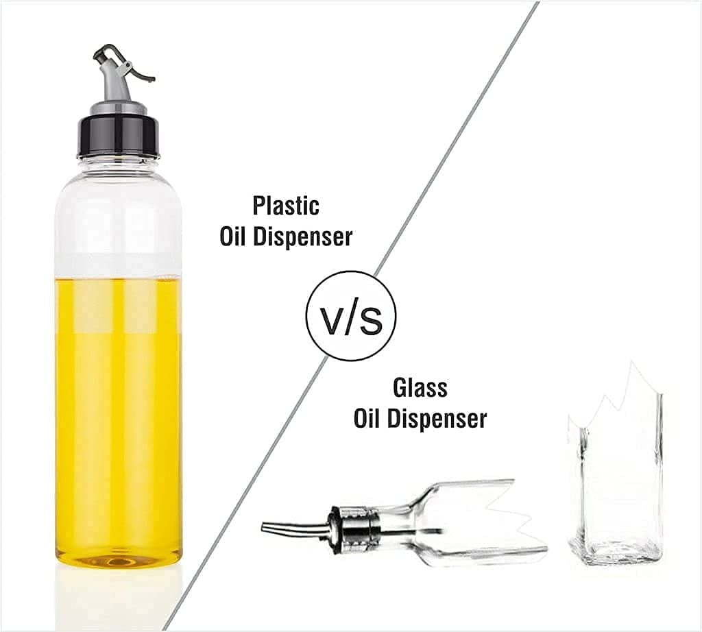 🛢️ Plastic Oil Dispenser Bottle – 1 Litre (Transparent)