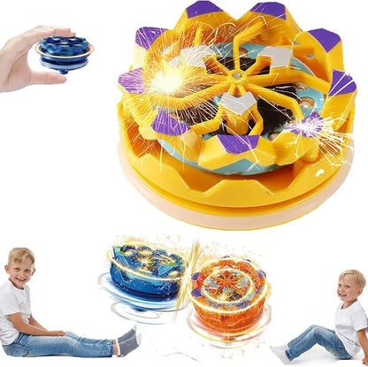 Fireworks Spinning Tops with Spark Effects