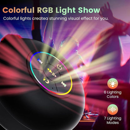 Mini Bluetooth Shower Audio Device with RGB Lights