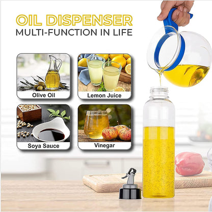 🛢️ Plastic Oil Dispenser Bottle – 1 Litre (Transparent)