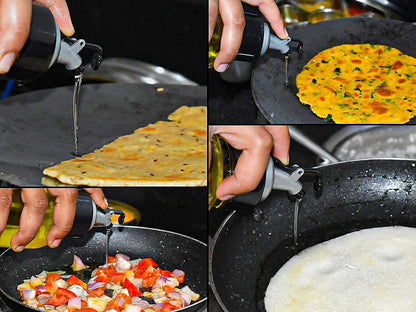 🛢️ Plastic Oil Dispenser Bottle – 1 Litre (Transparent)