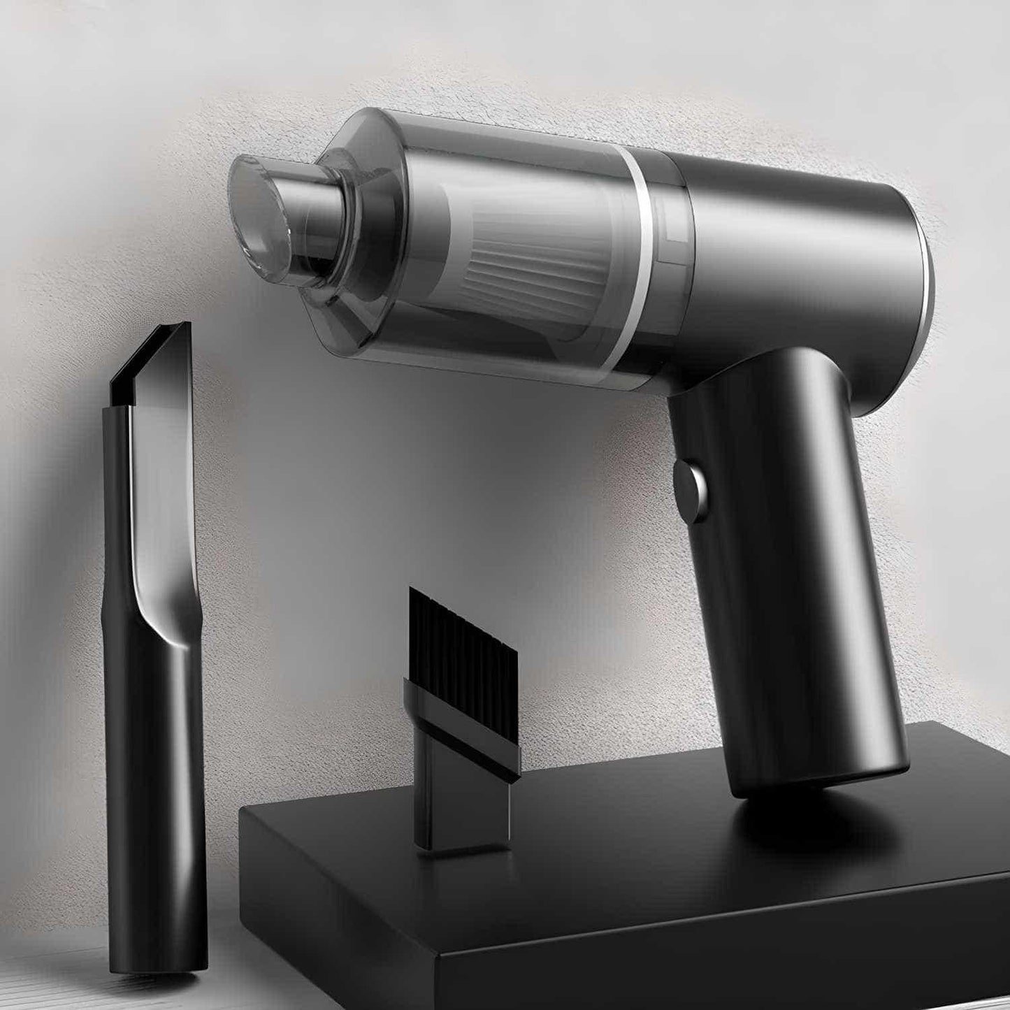 2-in-1 Car Vacuum Cleaner with Blower & Attachments – Portable & Powerful