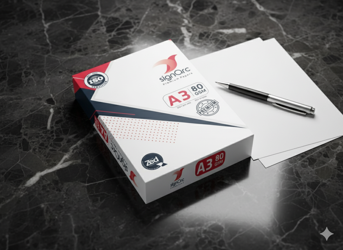 White Copier Paper - A4&A3 (80,70,65 GSM) Premium Quality