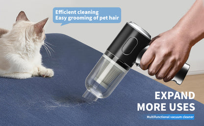 2-in-1 Car Vacuum Cleaner with Blower & Attachments – Portable & Powerful