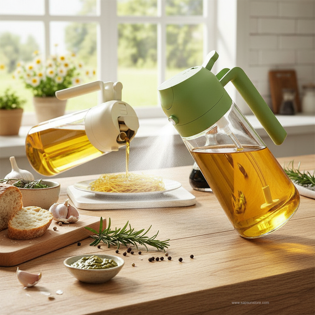 Oil Sprayer and Oil Dispenser Bottle for Kitchen
