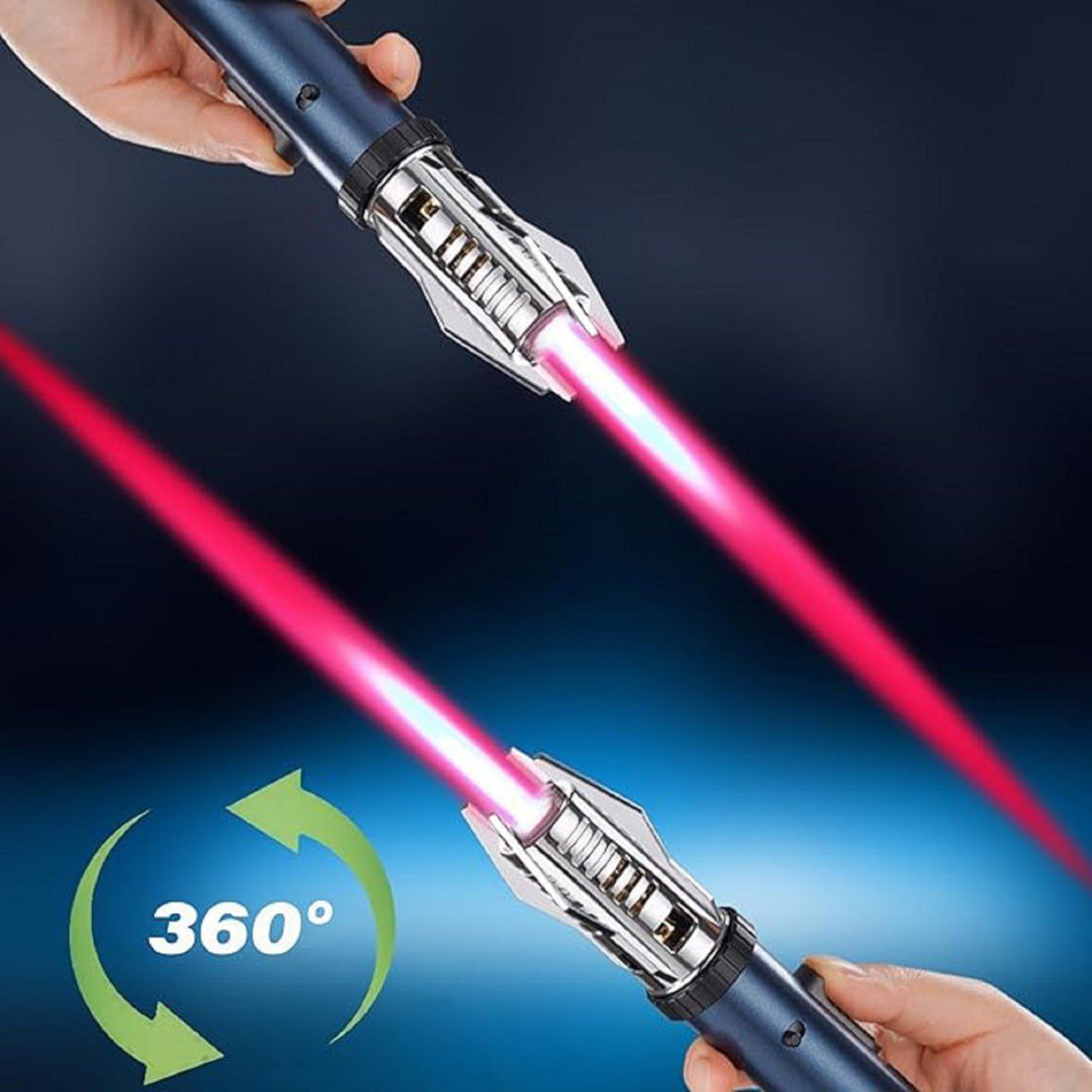 🔥 Jet Flame Metal Body Camping Lighter – Windproof & Refillable Butane Torch 🔥