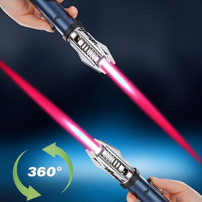 🔥 Jet Flame Metal Body Camping Lighter – Windproof & Refillable Butane Torch 🔥