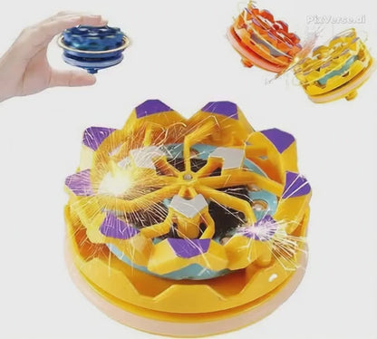 Fireworks Spinning Tops with Spark Effects