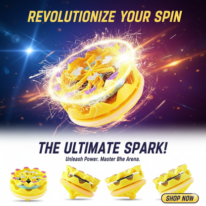 Fireworks Spinning Tops with Spark Effects